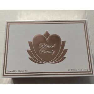 Blessed Beauty Natural Eye Shadow Set  Stackable 4 Shade Brush Cruelty Free New